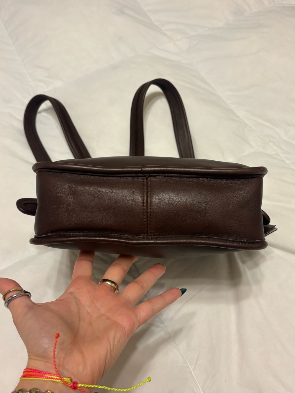 Vintage Coach Legacy North / South Compartment Bag - 9168 Brown - Picture 11 of 16
